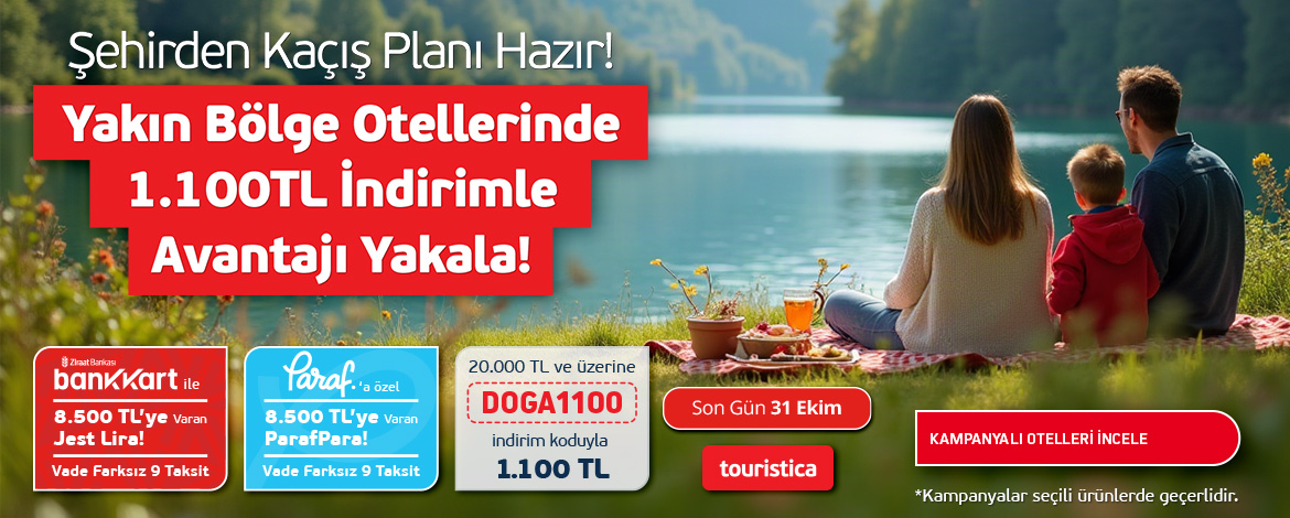 Seçili Otellerinde Sepette %5 İndirim