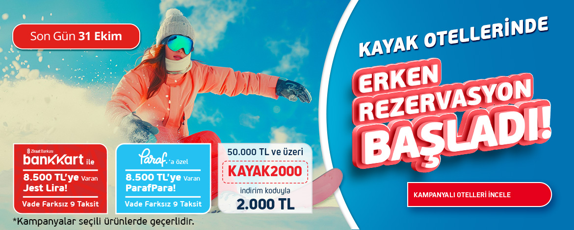Ekstra İndirimli Kayak Otelleri	