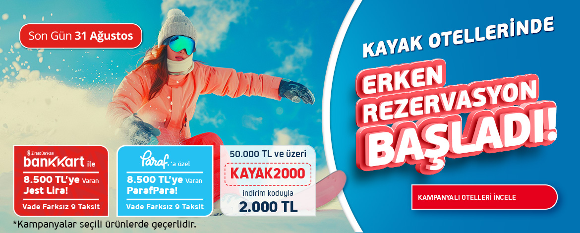 Ekstra İndirimli Kayak Otelleri	