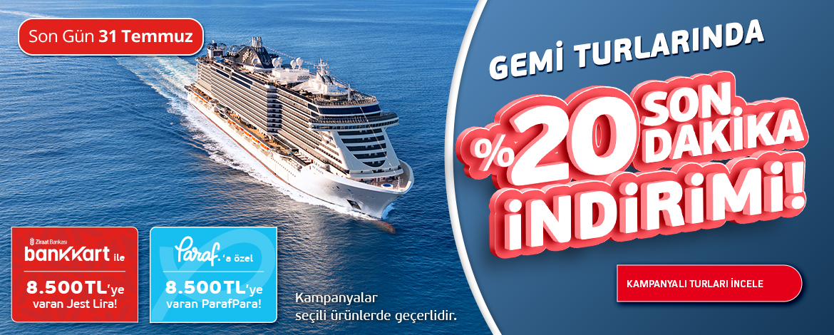 Son Dakika İndirimli Gemi Turları
